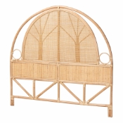 bali & pari Kang Natural Rattan Standalone Headboard, Queen